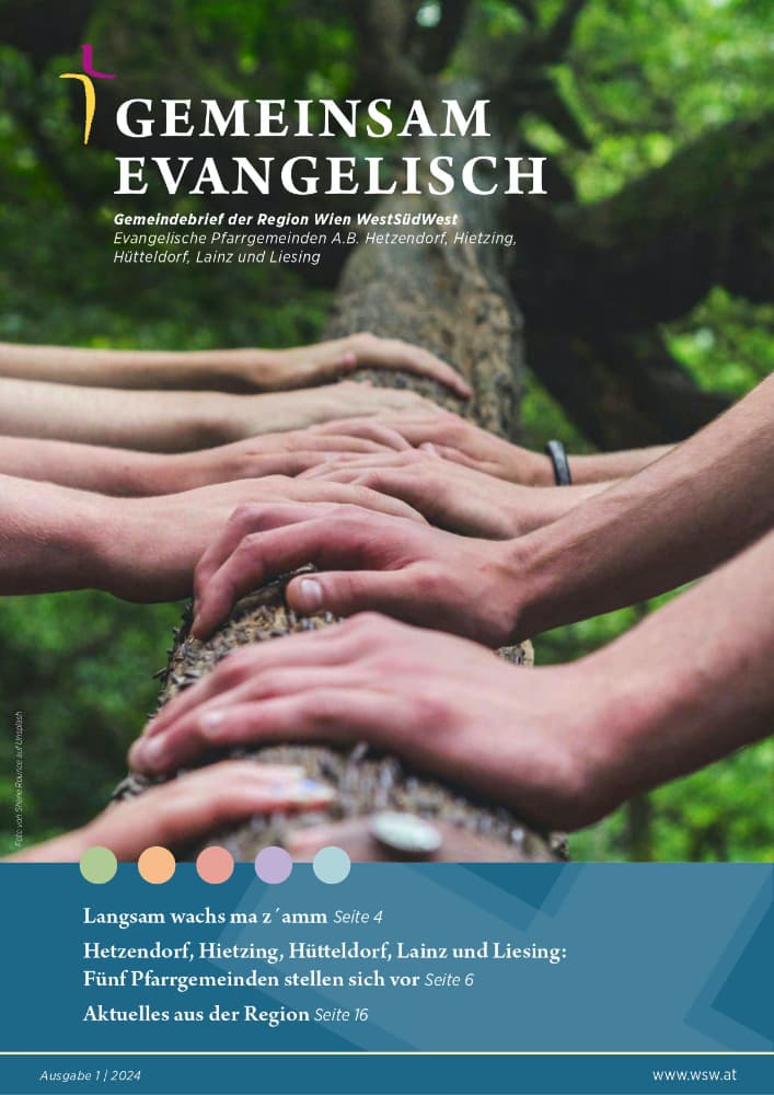 Titelseite des Evangelischen Gemeindebriefs der Pfarrgemeinde Wien-Hetzendorf, Advent/Weihnachten 2023
