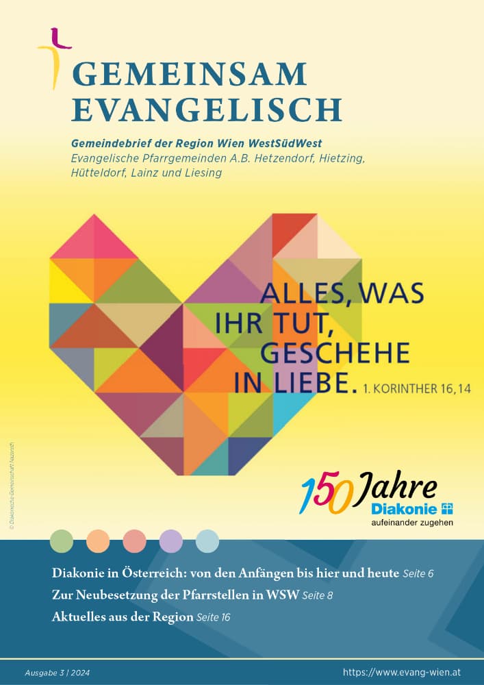 WSW-Gemeindezeitung der Evangelischen Pfarrgemeinden Hetzendorf, Hietzing, Hütteldorf, Lainz und Liesing