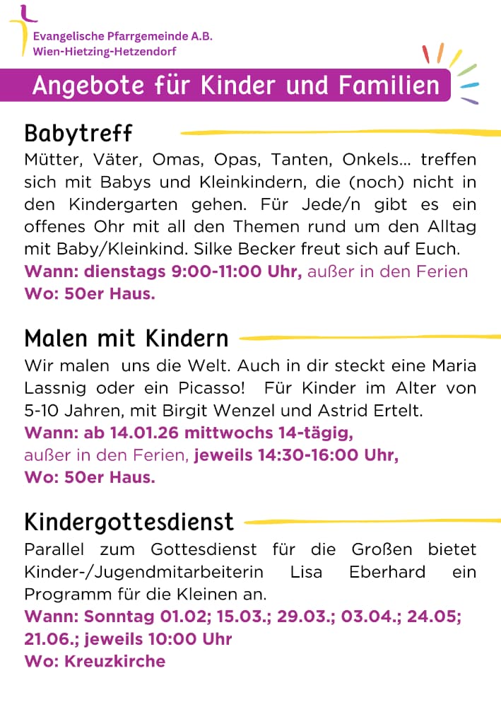 Weihnachten in Hetzendorf – Termine 2025